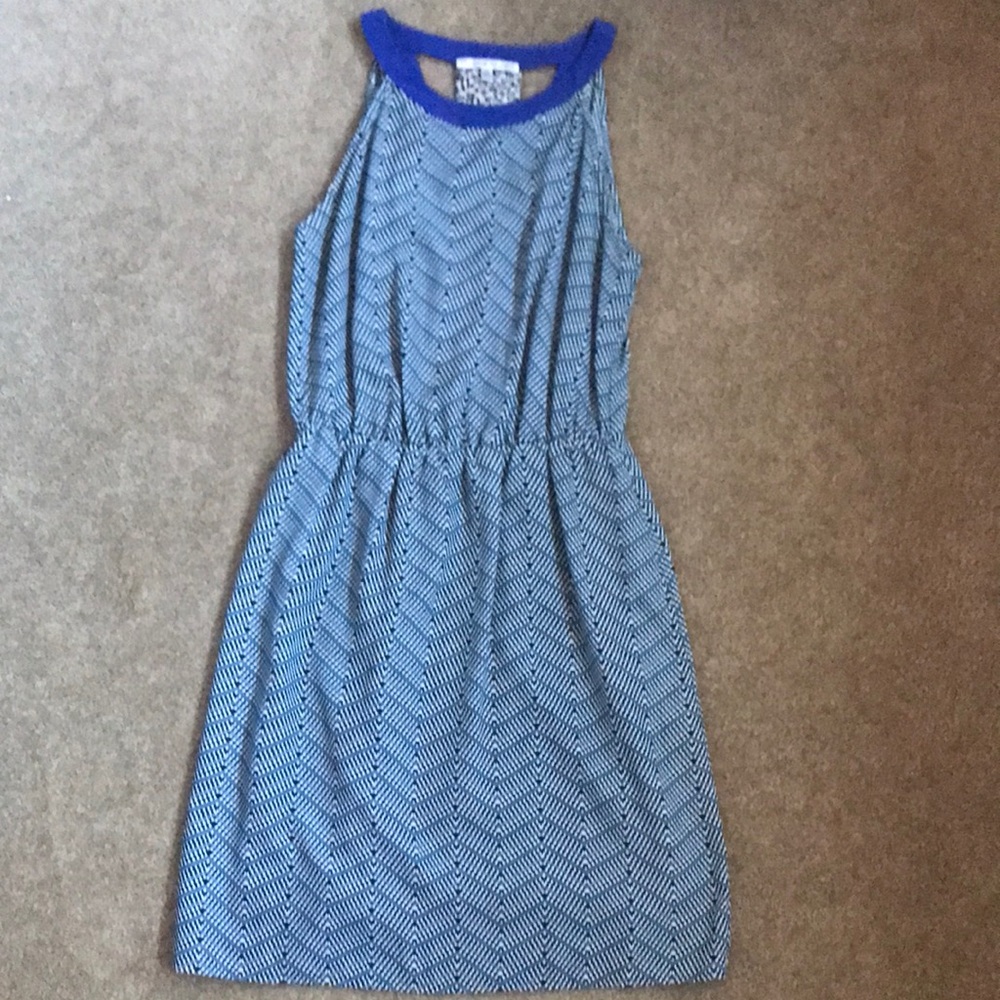 Blue Patterned Women's Dress